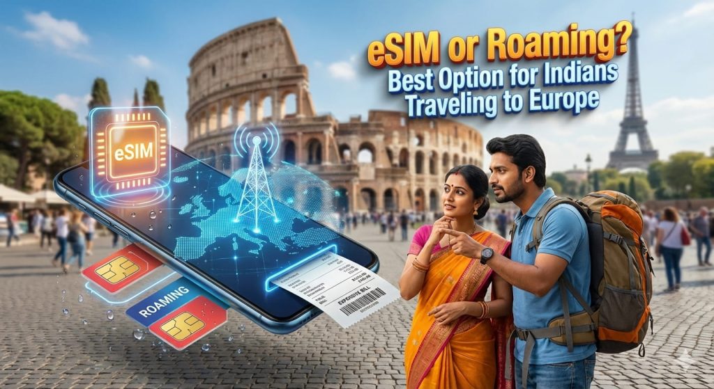 eSIM or Roaming? Best Option for Indians Traveling to Europe